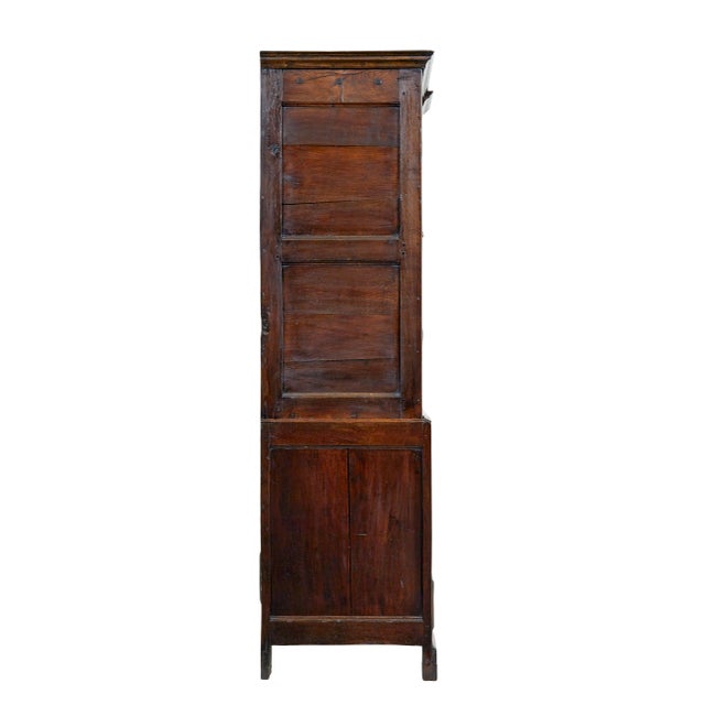 Brown 18th Century English Oak House Keepers Cupboard, 1770 For Sale - Image 8 of 9