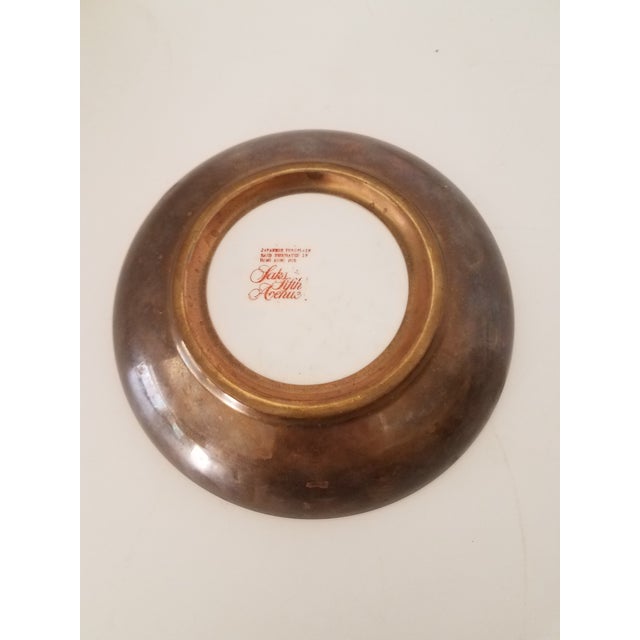 Saks Fifth Avenue Exclusive. Cloissione Japanese Porcelain Hand Painted over Brass. Beautiful Decorative Bowl to Enhance...