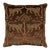 Schumacher Woodland Leopard Velvet 18" Pillow in Sepia For Sale