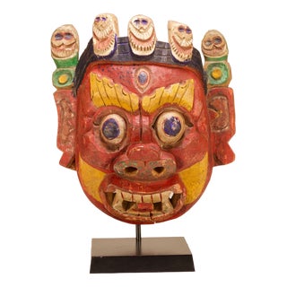 Cham Mahakala Mask, Tibet or Nepal For Sale