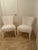 Hollywood Regency White Lacquer and White Quilted Slipper Chairs a Pair For Sale - Image 10 of 11