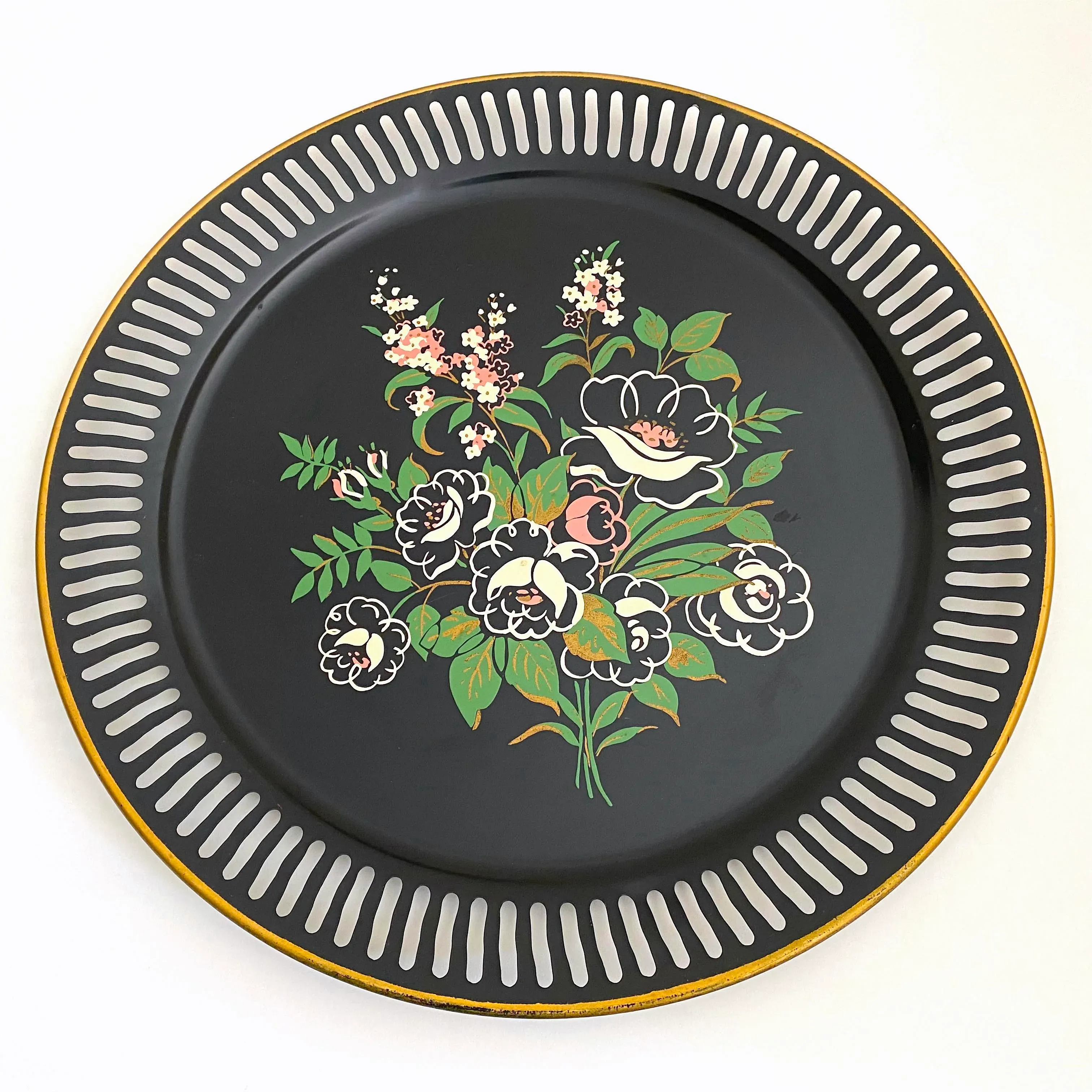 1950s French Decorative l Tray 彫刻模様入 【公式通販】