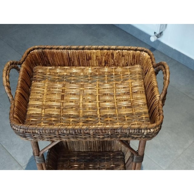 Antique Wicker Side Table, 1890s For Sale - Image 18 of 18