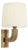 Urban Electric Brass Wall Sconces-Ivory Shade For Sale