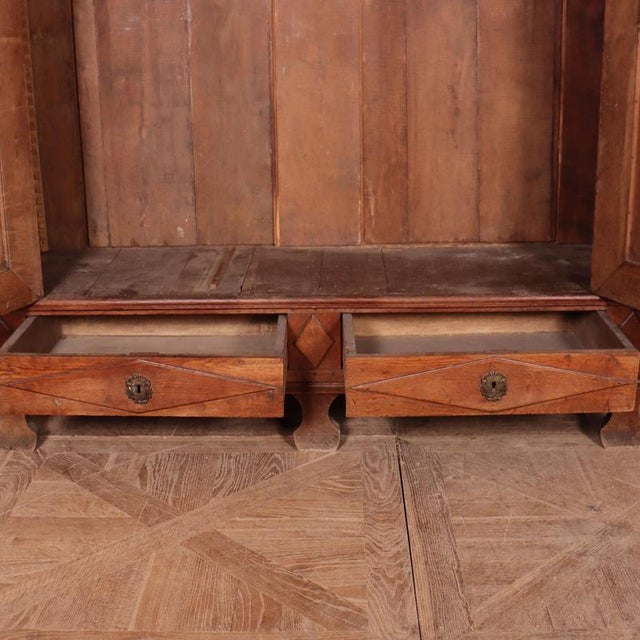 19th Century Danish Oak Wardrobe For Sale - Image 13 of 16