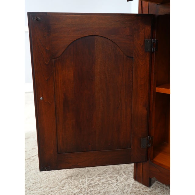 Wood Vintage Cherry 2 Drawer 2 Door Server For Sale - Image 7 of 18