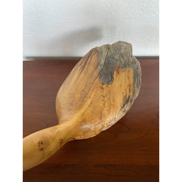 Vintage Carved Driftwood Mallard Duck Sculpture in Myrtle by Glenn Dobrusky For Sale - Image 9 of 10