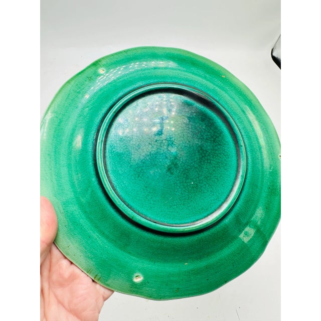 French French Magelica Plate For Sale - Image 3 of 8