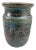 Mid-Century Modern Vintage Handmade Blue Studio Pottery Vase For Sale