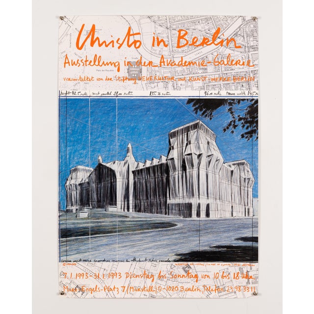 Christo in Berlin 1993 Exhibition Poster, 1980 For Sale - Image 3 of 9