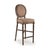 The Medallion Bar Stool from Zentique brings the iconic Louis XVI oval-back (medallion) silhouette to bar height at 30"....