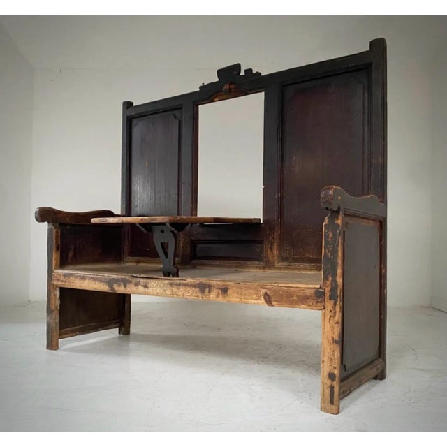 Completely original 17th century Spanish tavern bench with seats 3 to 4people. It carries a rich patina with natural wear,...