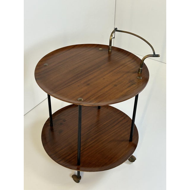 1960s Bar Trolley attributed to Campo e Graffi for Disegno Graffi Home, 1960s For Sale - Image 5 of 9