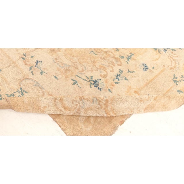 Early 20th Century 1920s Antique Turkish Angora Oushak Rug For Sale - Image 5 of 8