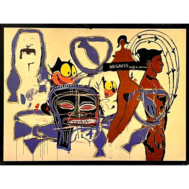 2019 limited edition Basquiat poster on thick glossy board. Published by the fashion periodical Le Book with estate...