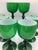 1960s Vintage Carlo Moretti Italy Green White Cased Glass Wine Water Glasses - Set of 8 For Sale - Image 5 of 7