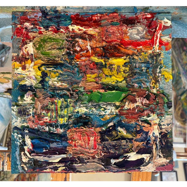 Abstract Colors Oil Paintings, by Van Ness For Sale - Image 4 of 8