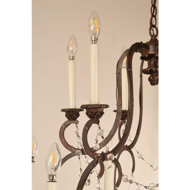 Brown Niermann Weeks Avignon Iron Chandelier For Sale - Image 8 of 18
