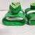 Boho Chic Vintage Lacquered Hand-Painted Papier Mâche Lime Napkin Rings, Set of 6 For Sale - Image 3 of 14