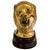 Mid-Century Modern Mid 20th Century Solid Brass Roaring Lion Bookends on Wood Bases - A Pair For Sale - Image 3 of 7
