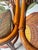 1960s Arched Spindle Rattan Swivel Counter Stools (Set of 2) For Sale - Image 4 of 9