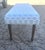 Vintage Lee Industries Mumbai Ink Fabric Upholstered Bench For Sale - Image 10 of 13