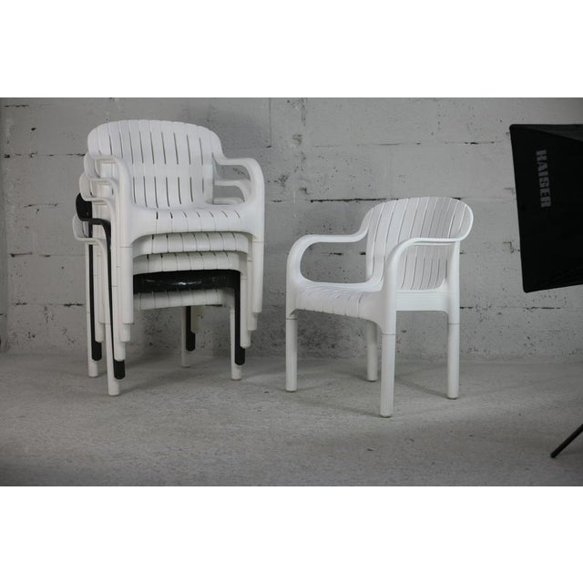 White French Armchairs by Pierre Paulin for Allibert, 1980, Set of 6 For Sale - Image 8 of 18