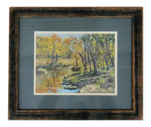 Brian Grimm Riverside Landscape Study Painting