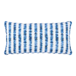 Schumacher X Happy Menocal Cardiogram 24" Lumbar Pillow in Oxford Blue