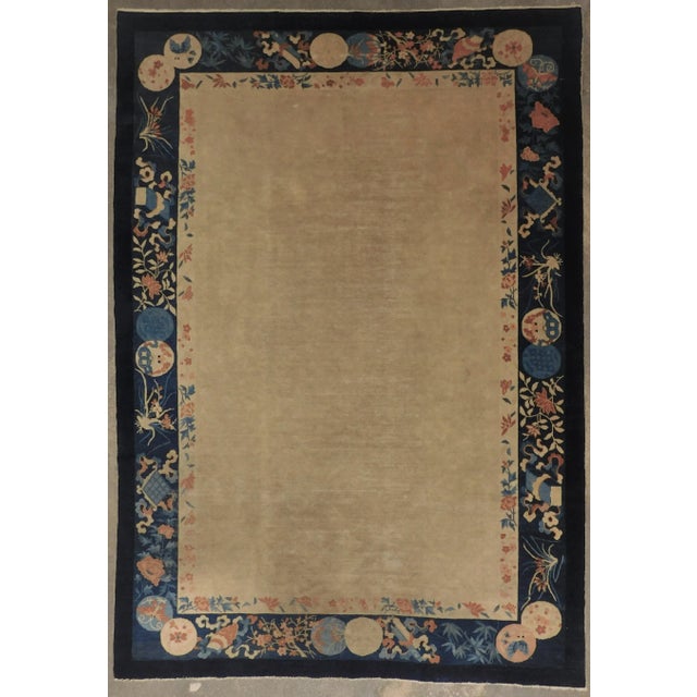 Antique Hand Knotted Chinese Rug For Sale - Image 13 of 13