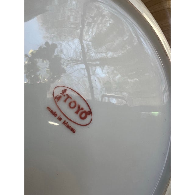 Up for consideration is a beautiful vintage Asian style decorative ceramic plate with bird accents. This would look lovely...