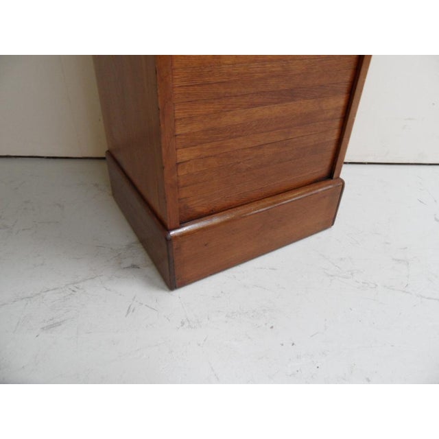 Vintage Filing Cabinet with Roller Shutter, 1950s For Sale - Image 4 of 14