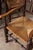 Late 18th Century Set of 10 Late 18th Century Oak Lancaster Spindle Rush Seat Chairs (2 Arms, 8 Sides) For Sale - Image 5 of 7