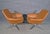 Mid-Century Modern Mid 20th Century Pair of Leather Swivel Chairs by Coalesse For Sale - Image 3 of 10