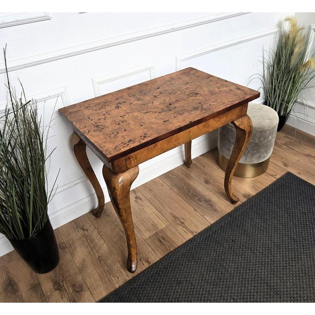 Wood Mid-Century Modern Italian Art Deco Desk in Walnut, 1960s For Sale - Image 7 of 8