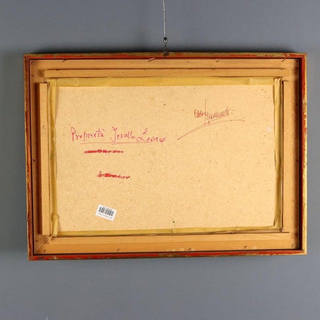 Aldo Bressanuti, Untitled, Oil on Wood, Framed For Sale - Image 9 of 11