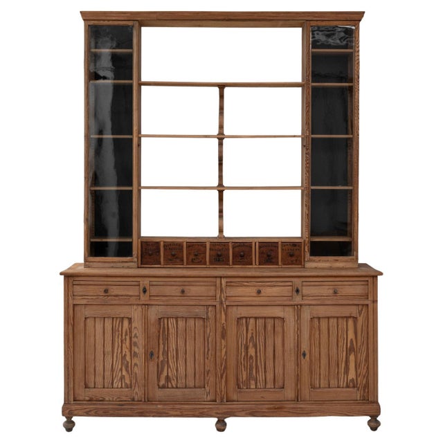 1900s French Wooden Display Cabinet & Shelves For Sale - Image 15 of 18