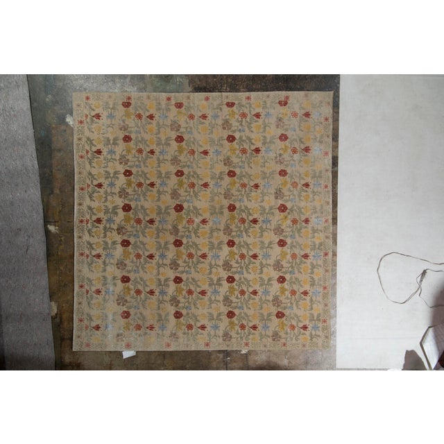 Hand-Knotted in all-natural silk and wool, this 8x10 transitional rug is an addition to the European rug collection by Rug...