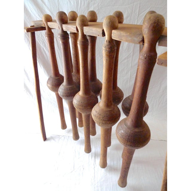 Brown 19th Century 9-Pin Bowling Game (Le Jeu De Quilles De 9) Southwest France- 12 Pieces For Sale - Image 8 of 12