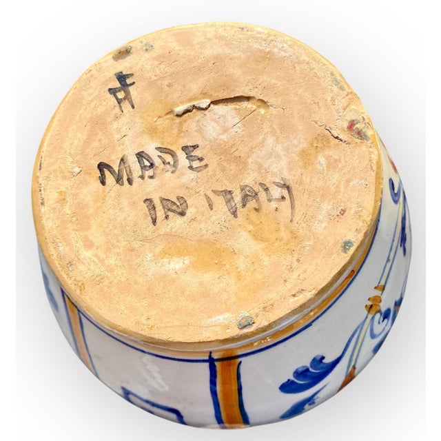 An Antique Italian Glazed Pottery Jug From the Montelupo Fiorentino Factory For Sale - Image 16 of 18