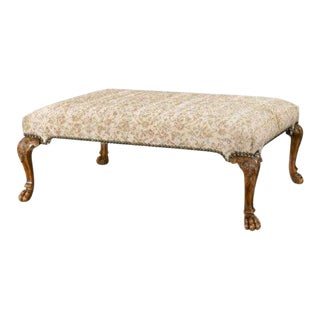 Upholstered Rug on Ottoman For Sale