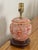 1980s Small Asian Orange and White Table Lamp For Sale - Image 6 of 10