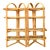Vintage Arched Rattan Accordion Etagere For Sale
