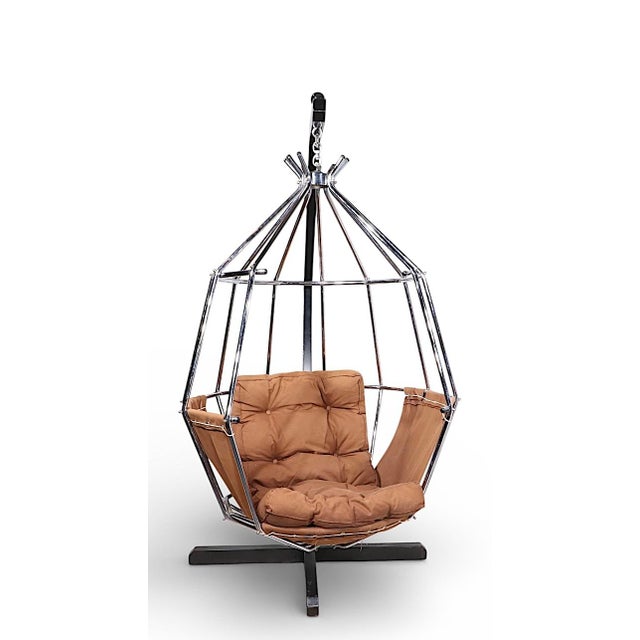 Space Age Hanging Parrot Chair by Ib Arberg Made in Sweden C. 1970's For Sale - Image 10 of 12
