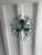 French Blue Opaline Drops Beaded Chandelier, Circa 1920 For Sale - Image 3 of 13