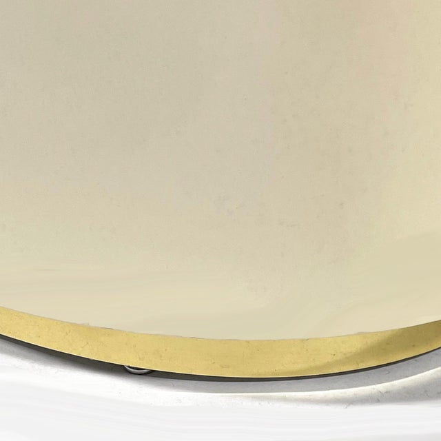 Brass Karl Springer Style Lacquered Side Table For Sale - Image 8 of 8