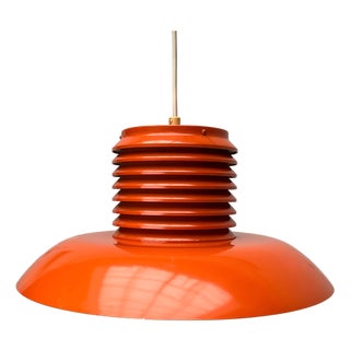 Mid-Century Modern German Space Age Orange Pendant Lamp, 1960s For Sale