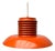 Mid-Century Modern German Space Age Orange Pendant Lamp, 1960s For Sale