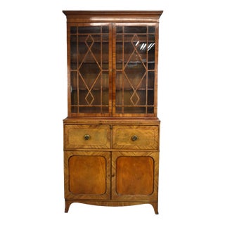 Light Mahogany Secretary Bookcase, 1849 For Sale