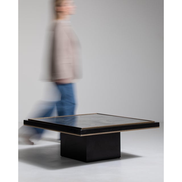 Signed Églomisé Glass-Top Coffee Table, Antique, Italy, Mid 20th Century For Sale - Image 9 of 16